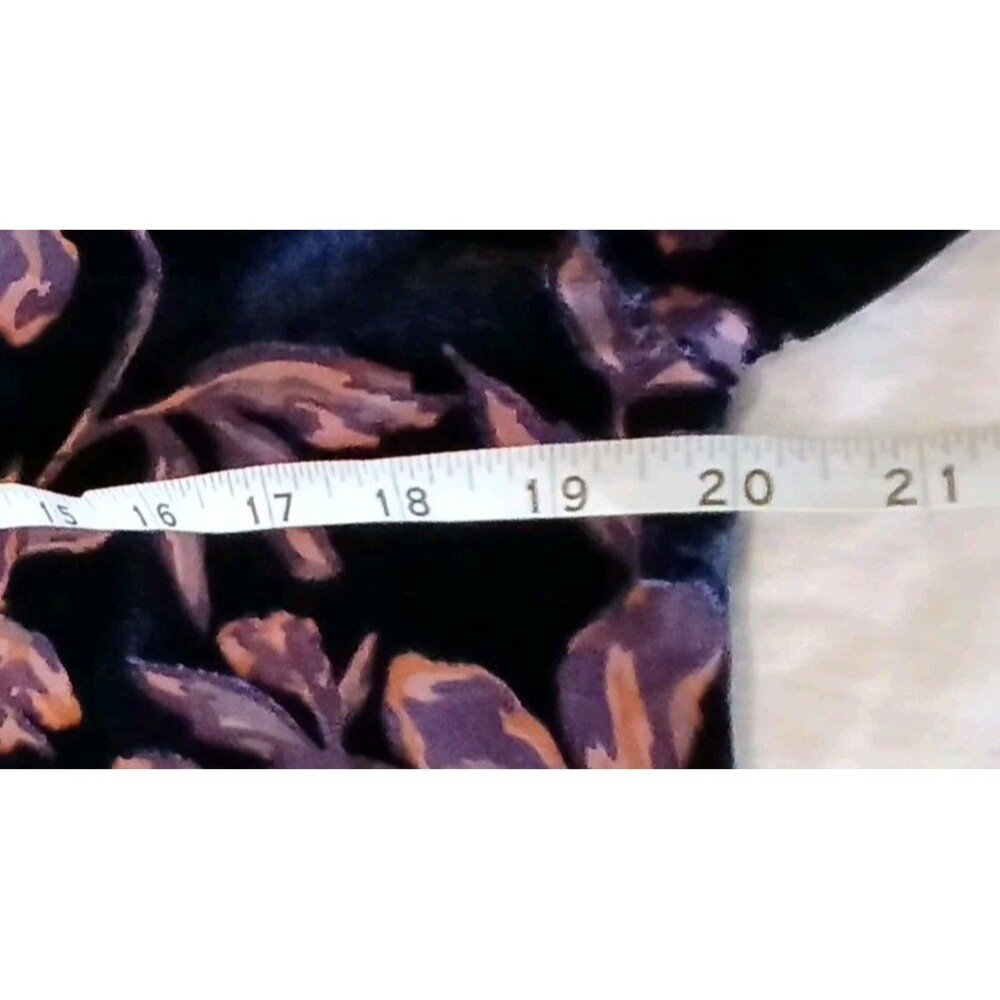 Sundance Silk Sheer Purple Floral Velvet Burnout Top S Boho Romantic Southwest - Picture 6 of 7
